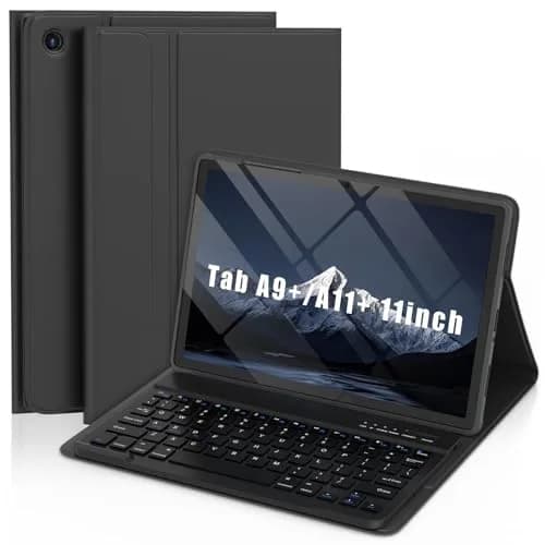 MMK Keyboard Case for Samsung Galaxy Tab A11+ / A9+ | 11 Inch, Black, Detachable Keyboard thumbnail 1