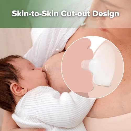 haakaa Silicone Nipple Shields for Breastfeeding Newborns, Contact Nipple Shield for Latching Difficulties, Flat or Inverted Nipples, Includes Storage Case (4pcs, 18mm) thumbnail 3
