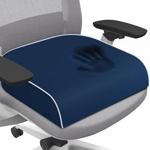 SweetSlubr Large Tailbone Pain Relief Seat Cushion | Ergonomic Memory Foam Chair Pad thumbnail 1
