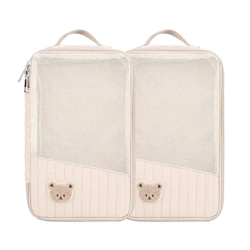 MOMIGO Baby Diaper Bag Organizer Pouches Waterproof 2 Pack | Reusable Mesh Bags for Wet & Dry Items thumbnail 1