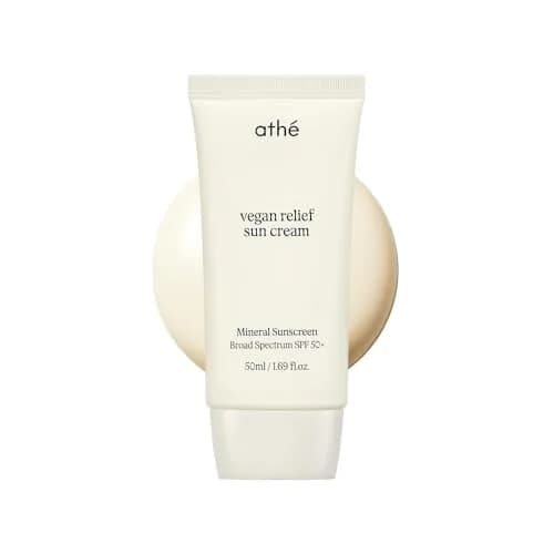 athé Vegan Relief Sun Cream SPF 50+ | Mineral Sunscreen | Sensitive Skin thumbnail 1