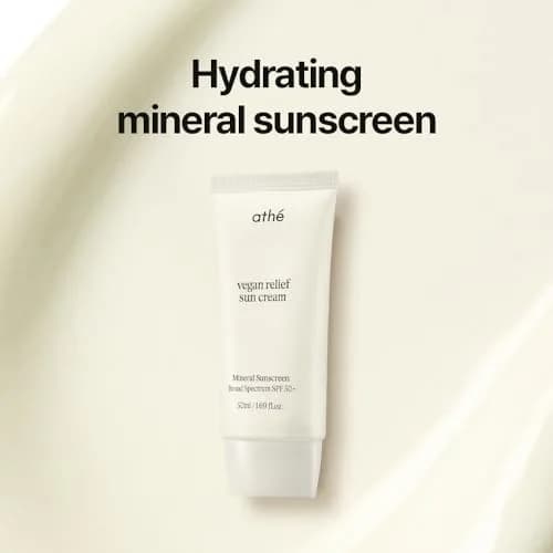 athé Vegan Relief Sun Cream SPF 50+ | Mineral Sunscreen | Sensitive Skin thumbnail 3