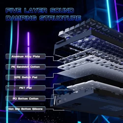 MAMBASNAKE ATTACK SHARK R85 HE Hall Effect Gaming Keyboard 75% | Rapid Trigger & 8KHz Polling thumbnail 4