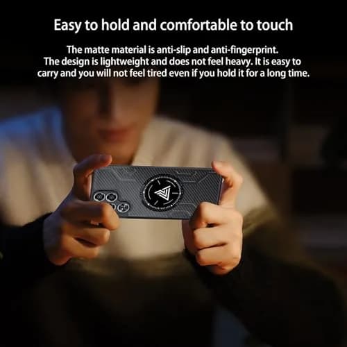 NOUKAJU Case for REDMAGIC 11 Pro | Magnetic Cooling Protective Cover, Anti-Drop, Friction-Resistant, Black thumbnail 6