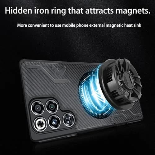 NOUKAJU Case for REDMAGIC 11 Pro | Magnetic Cooling Protective Cover, Anti-Drop, Friction-Resistant, Black thumbnail 7