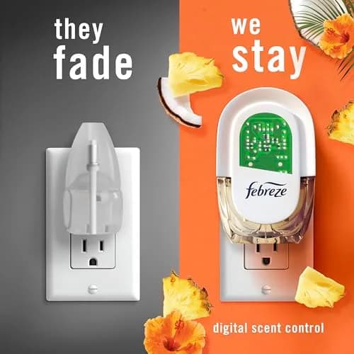 Febreze Hawaiian Aloha Scented Oil Refills, 4 Count (3.5 Fl Oz Total) | Fade Defy Technology Lasts 50 Days thumbnail 5