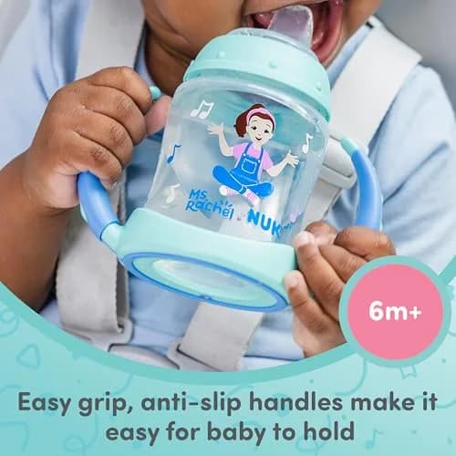 NUK Learner Cup Ms. Rachel 5oz (148ml) 2 Pack | Spill-Proof Soft Spout Transition Sippy Cup for Babies 6+ Months thumbnail 3