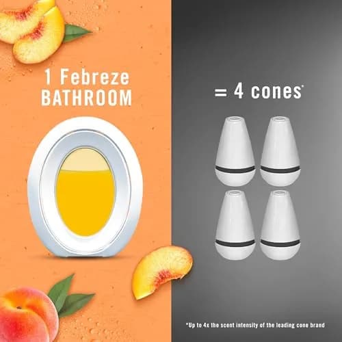 Febreze Bathroom Air Freshener Lilac & Peach Scents 4ct | Odor Fighting Plug-In Alternative for Small Spaces thumbnail 6