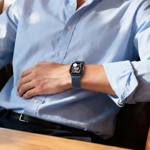 Steezrd Magnetic Milanese Loop Band Compatible with Apple Watch 38mm-49mm | Blue Stainless Steel Metal Strap for Series 1-11, Ultra 1-3 thumbnail 7