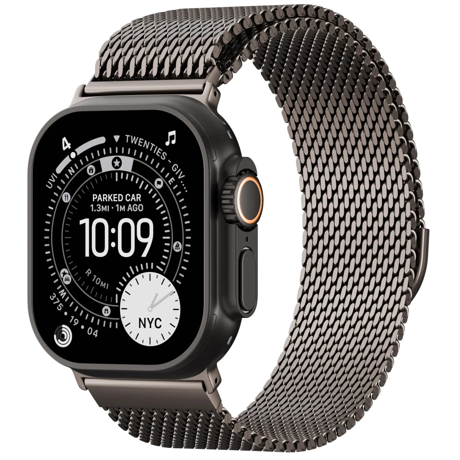 Steezrd Magnetic Mesh Milanese Loop Compatible with Apple Watch 49mm 46mm 45mm 44mm 42mm 41mm 40mm 38mm | Stainless Steel Strap — Slate / 49/46/45/44/42mm(series 3-1)