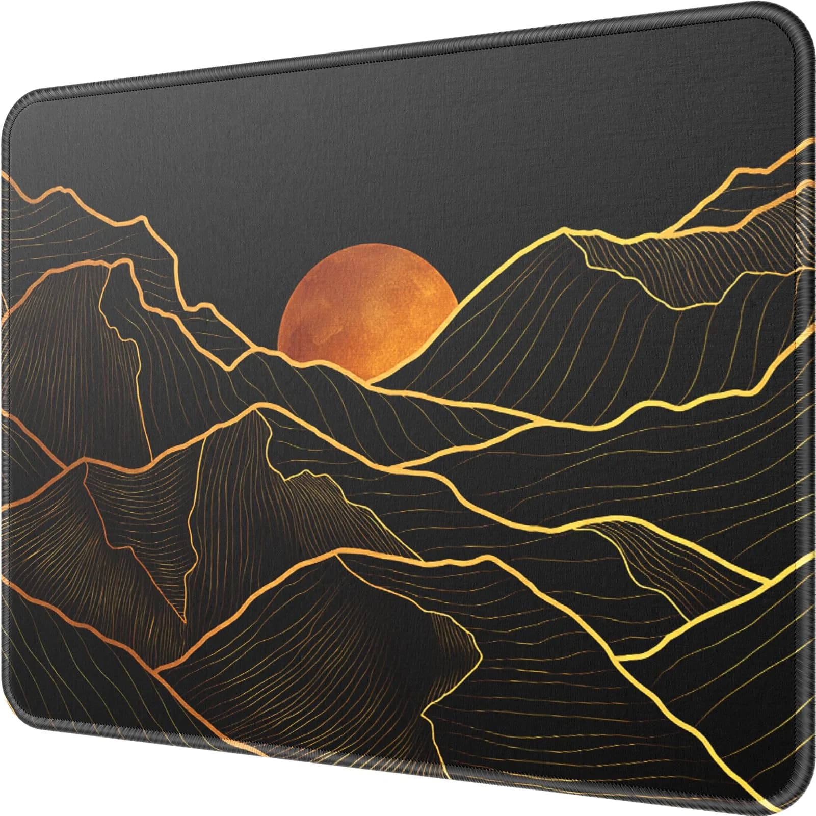 MROCO Golden Rise Mouse Pad with Gel Wrist Rest | 21.6cm x 27.9cm (8.5 x 11 Inch) - main product image