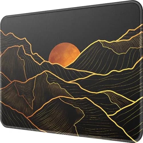 MROCO Golden Rise Mouse Pad with Gel Wrist Rest | 21.6cm x 27.9cm (8.5 x 11 Inch) thumbnail 1