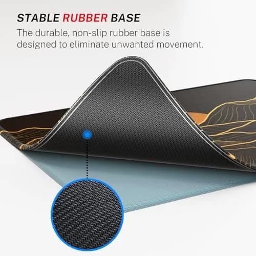MROCO Golden Rise Mouse Pad with Gel Wrist Rest | 21.6cm x 27.9cm (8.5 x 11 Inch) thumbnail 4