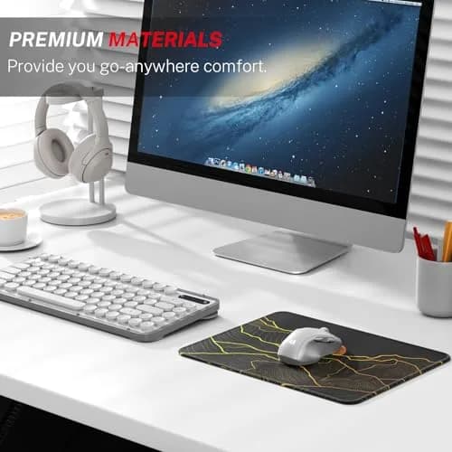 MROCO Golden Rise Mouse Pad with Gel Wrist Rest | 21.6cm x 27.9cm (8.5 x 11 Inch) thumbnail 6