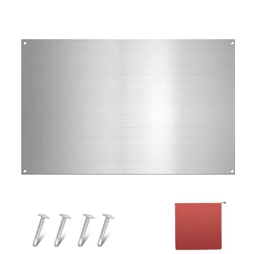 Yaocom Stainless Steel Backsplash 76x30 cm (30x12 Inch) | Brushed Finish for Kitchen Walls thumbnail 1