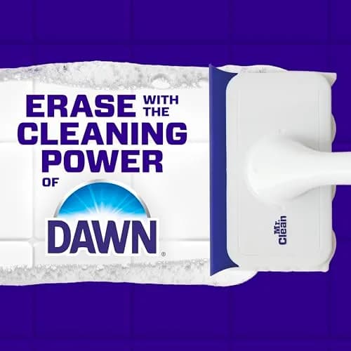Mr. Clean Magic Eraser Shower & Tub Scrubber Starter Kit with Lemon Foaming Erasers & Extra Durable Eraser thumbnail 5