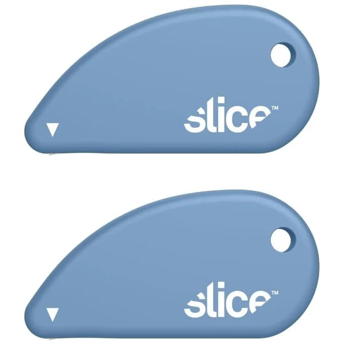 Slice Micro Safety Cutter 2 Pack Sky | Safe Ceramic Box Opener Lasts 11x Longer thumbnail 2