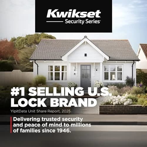 Kwikset 660 Series Deadbolt Lock Set with SmartKey Security, Polished Chrome | Grade 3 BHMA Certified thumbnail 4