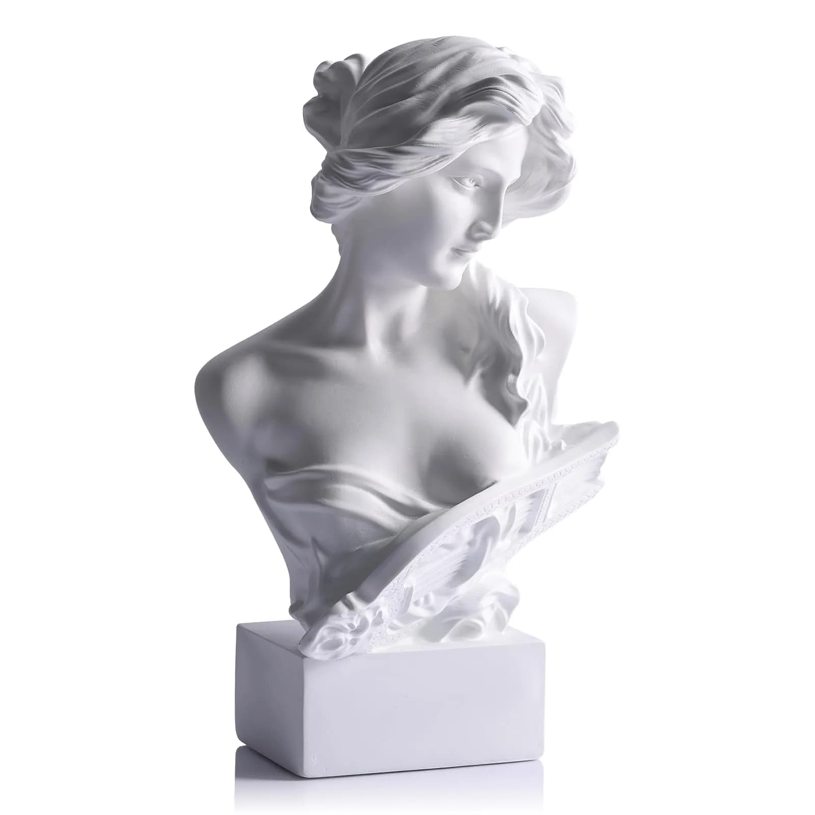 LCCCK Aphrodite Greek Mythology Bust Statue 15.75 cm (6.2 inches) | Dark Academia Aesthetic Decor — White / Large