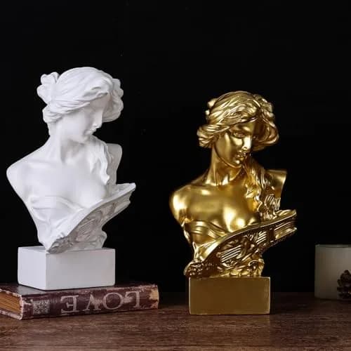 LCCCK White Greek Mythology Bust Statue Decor 29.7 cm (11.8") | Aphrodite Roman Goddess Figurine for Sketch Practice thumbnail 6