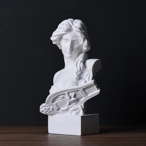 LCCCK White Greek Mythology Bust Statue Decor 29.7 cm (11.8") | Aphrodite Roman Goddess Figurine for Sketch Practice thumbnail 3