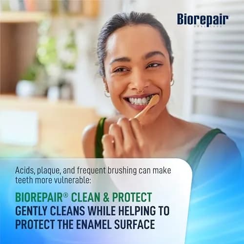 Biorepair Clean & Protect Hydroxyapatite Toothpaste 40.7g (1.2 Fl Oz) x 12 | Daily Enamel Care, Fluoride-Free thumbnail 3