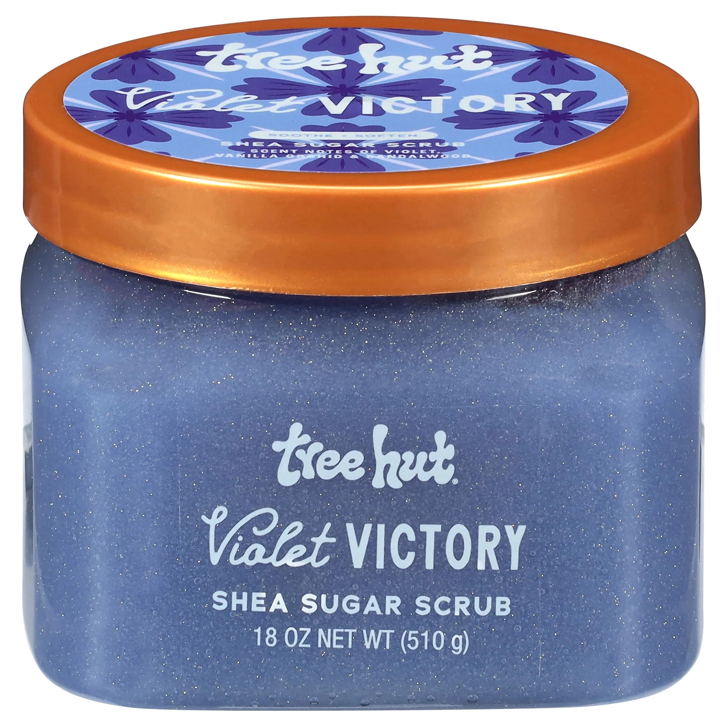 Tree Hut Violet Victory Shea Sugar Body Scrub 510g (18 Oz) | Exfoliating & Nourishing with Shea Butter