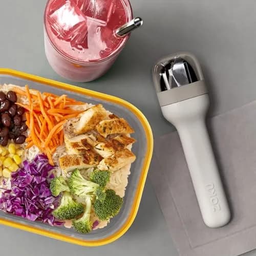 Zoku Pocket Utensil Set Stainless Steel Fork, Knife, and Spoon in Case Grey | Durable Food-Grade 18/8 Flatware for Travel & Camping thumbnail 2