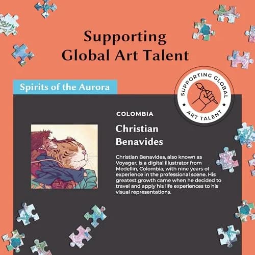 da Vinci's Room Time Warp Puzzle Spirits of the Aurora 1000 Piece | Art & Challenge for Adults thumbnail 7