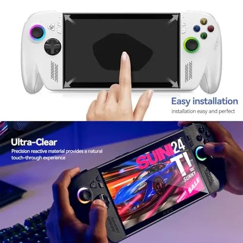 ivoler HD Clear Screen Protector for ASUS ROG Xbox Ally & Ally X 7.0'' | Tempered Glass Full Coverage, Anti-Scratch, Ultra HD thumbnail 4