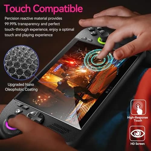 ivoler HD Clear Screen Protector for ASUS ROG Xbox Ally & Ally X 7.0'' | Tempered Glass Full Coverage, Anti-Scratch, Ultra HD thumbnail 6