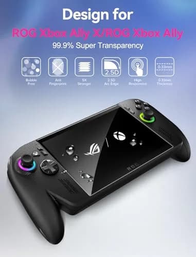 ivoler HD Clear Screen Protector for ASUS ROG Xbox Ally & Ally X 7.0'' | Tempered Glass Full Coverage, Anti-Scratch, Ultra HD thumbnail 3