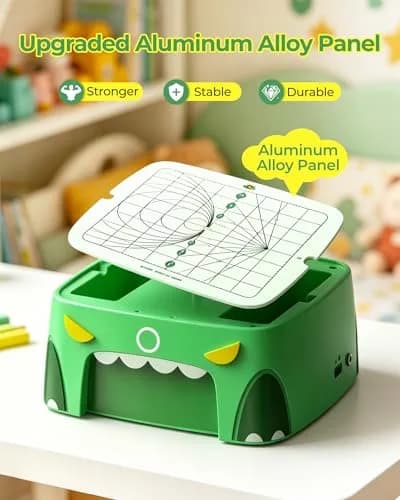 BEAVERBOT C2 Upgraded Cardboard Cutter for Kids, Dual Speed Dinosaur, Green | Safe bladeless design for precise craft cuts thumbnail 7