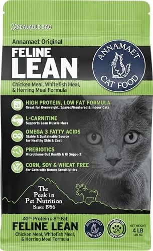 Annamaet Original Feline Lean Dry Cat Food 4-lb Bag | Supports Lean Mass & Weight Control thumbnail 1