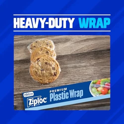 Ziploc Wrap Food Storage 100 Sq Ft Roll | Protects Food on Glass, Plastic, Metal Surfaces thumbnail 6