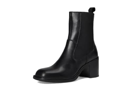 Vagabond Meryl Chelsea Boot 7 Medium | Leather, 60mm Heel, Black thumbnail 7