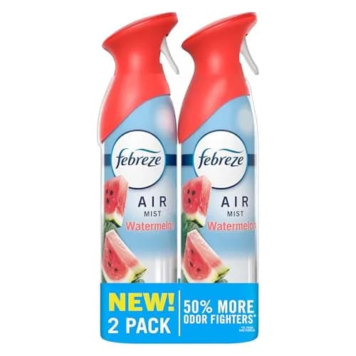 Febreze Air Mist Room Freshener Spray Watermelon Scent 490ml (16.2 Fl Oz) Pack of 2 | Fights Odors Instantly thumbnail 1