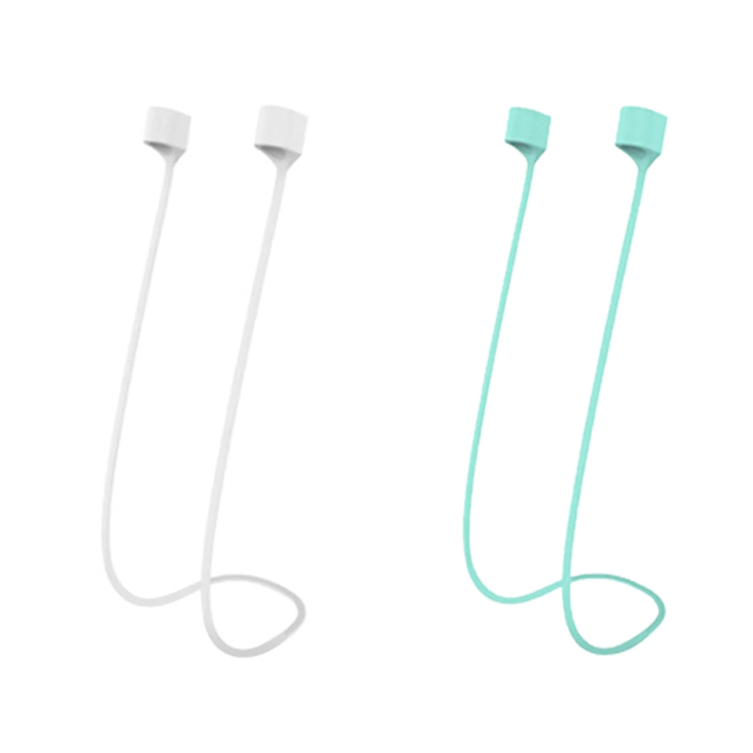 MULTAICH Magnetic Anti-Lost Straps for AirPods | Colorful Silicone Neck Rope, 2pcs, Unisex