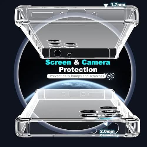 Fhyeugfy Clear Case with 2 Screen Protectors for ZTE Nubia Red Magic 11 Pro/11 Pro+ | Reinforced Corner Shockproof thumbnail 4