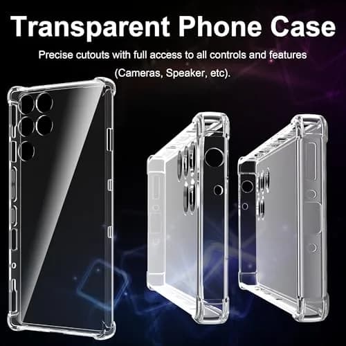 Fhyeugfy Clear Case with 2 Screen Protectors for ZTE Nubia Red Magic 11 Pro/11 Pro+ | Reinforced Corner Shockproof thumbnail 5