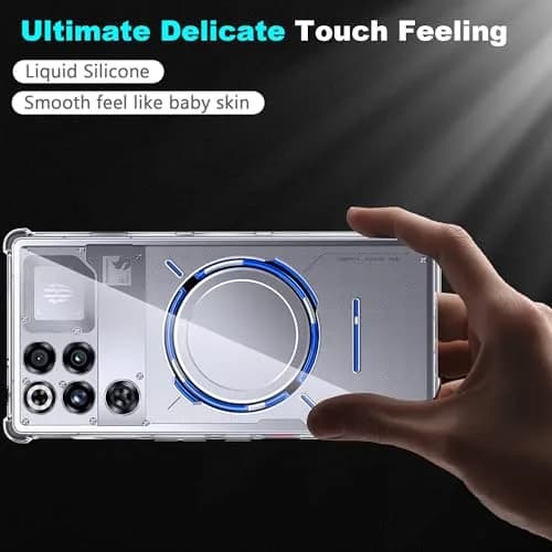 Fhyeugfy Clear Case with 2 Screen Protectors for ZTE Nubia Red Magic 11 Pro/11 Pro+ | Reinforced Corner Shockproof thumbnail 8