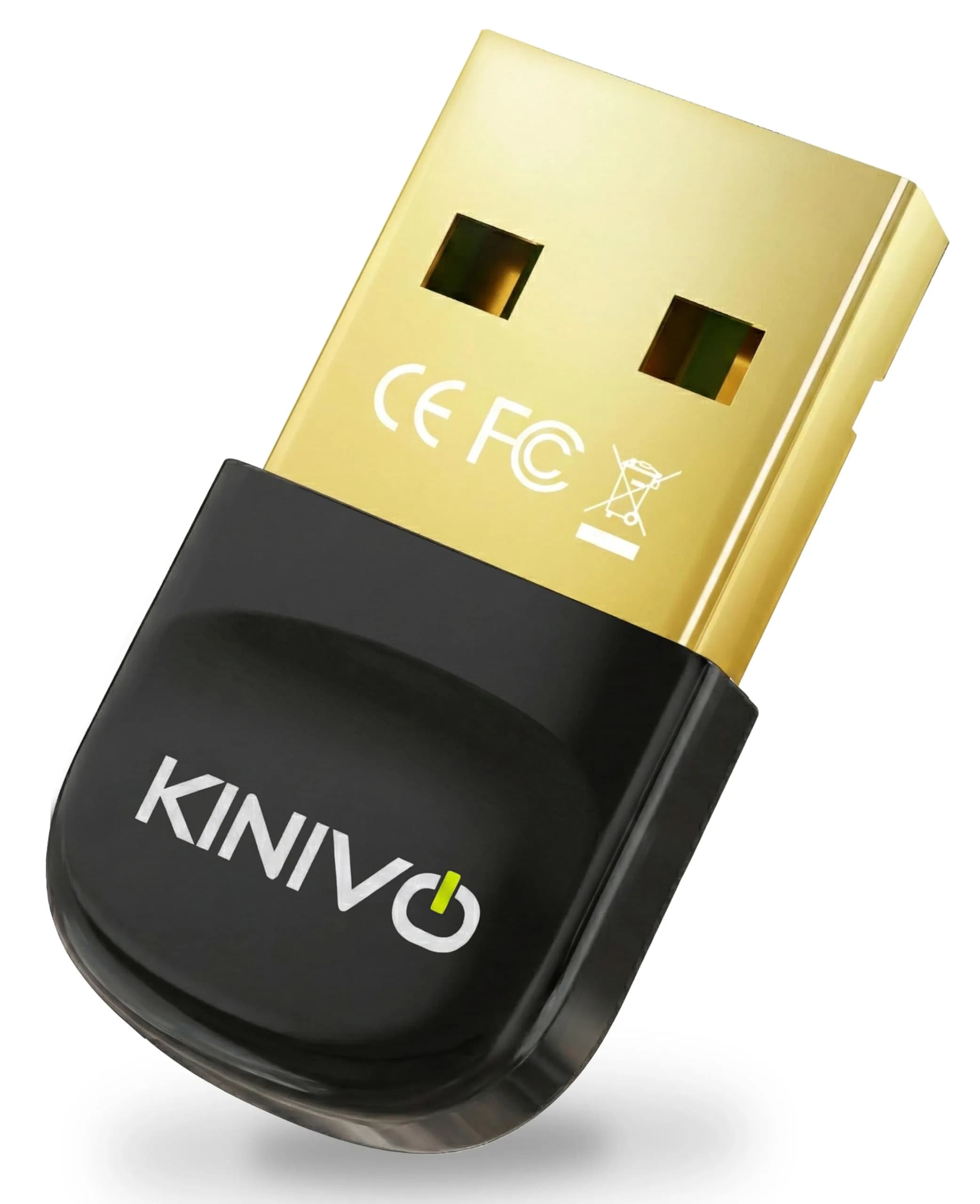 Kinivo BTD600 USB Bluetooth 6.0 Adapter for PC | 20m (66ft) Range, Plug & Play
