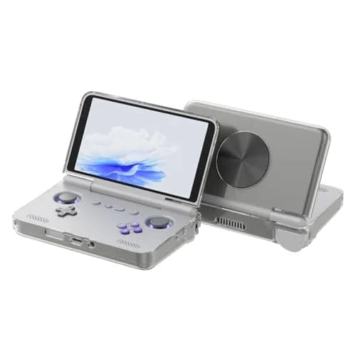 FGERWZ Protective Case for Retroid Pocket Flip 2 Retro Game Console | Clear Gray TPU Cover thumbnail 1