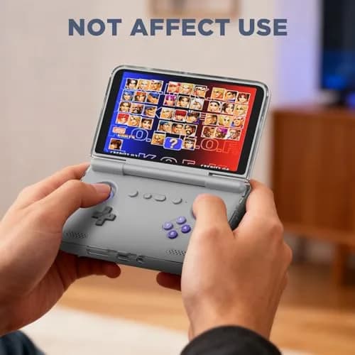 FGERWZ Protective Case for Retroid Pocket Flip 2 Retro Game Console | Clear Gray TPU Cover thumbnail 6