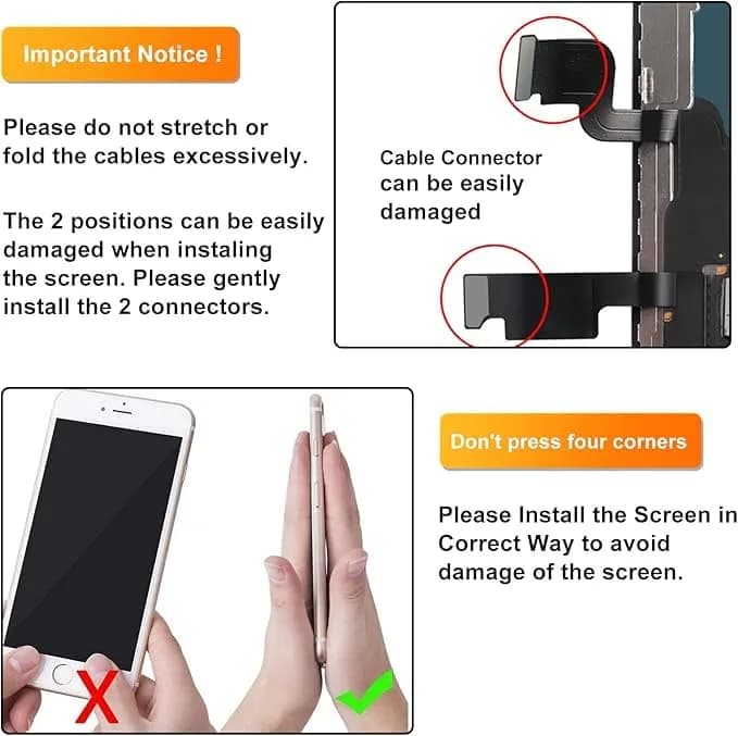 LL TRADER iPhone Xs MAX 6.5" LCD Screen Replacement with Repair Kit | High-Quality Retina Display thumbnail 12