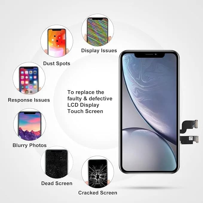 LL TRADER iPhone Xs MAX 6.5" LCD Screen Replacement with Repair Kit | High-Quality Retina Display thumbnail 9