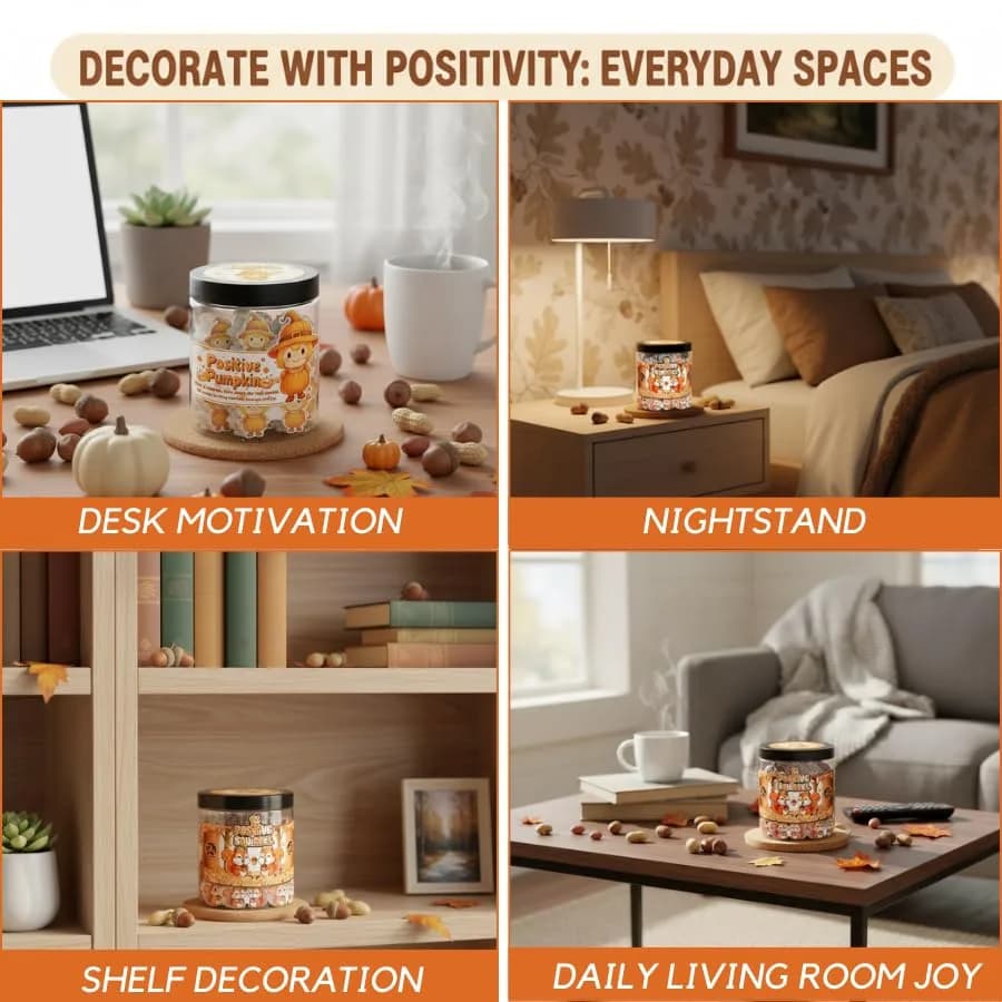 DEARMINE Positive Squirrel Jar with 60 Daily Affirmation Cards | Cute Squirrel Christmas Decor thumbnail 5