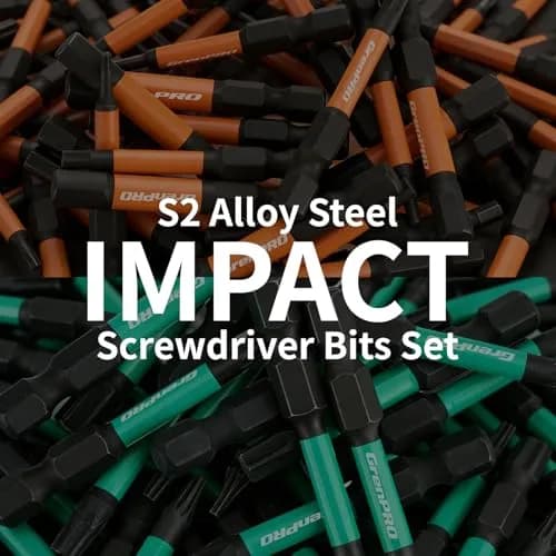 GRENPRO 35-Piece Impact Screwdriver Bit Set, 2" (5.08 cm) S2 Steel | For Impact Drivers & Automotive Repairs thumbnail 8