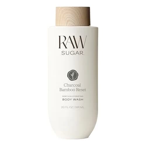 RAW SUGAR Charcoal Bamboo Reset Body Wash 20 Fl Oz | Hydrating & Detoxifying Vegan Gel thumbnail 1