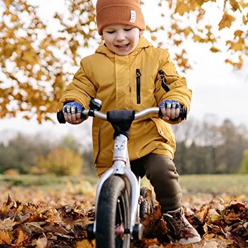 Luwint Kids Half Finger Gloves Blue XL | Breathable Non-Slip Sport Gloves for Cycling Camping Climbing Outdoor Activities thumbnail 7